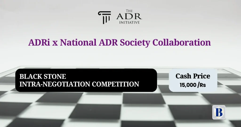 Black stone intra negotiation competition